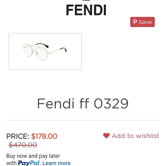 Authentic Fendi Eyeglasses - Picture 4 of 6